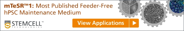 mTeSR1: Most Published Feeder-Free hPSC Maintenance Medium. Click to View Top Applications